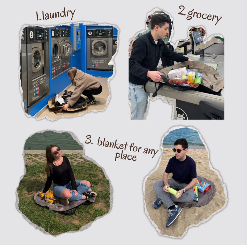 One-Pull Lay-Flat Reusable Grocery Bag