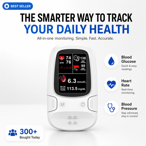 Gloraque Smart Health Monitor™ – Multi-Function Wellness Tracker For Everyday Care