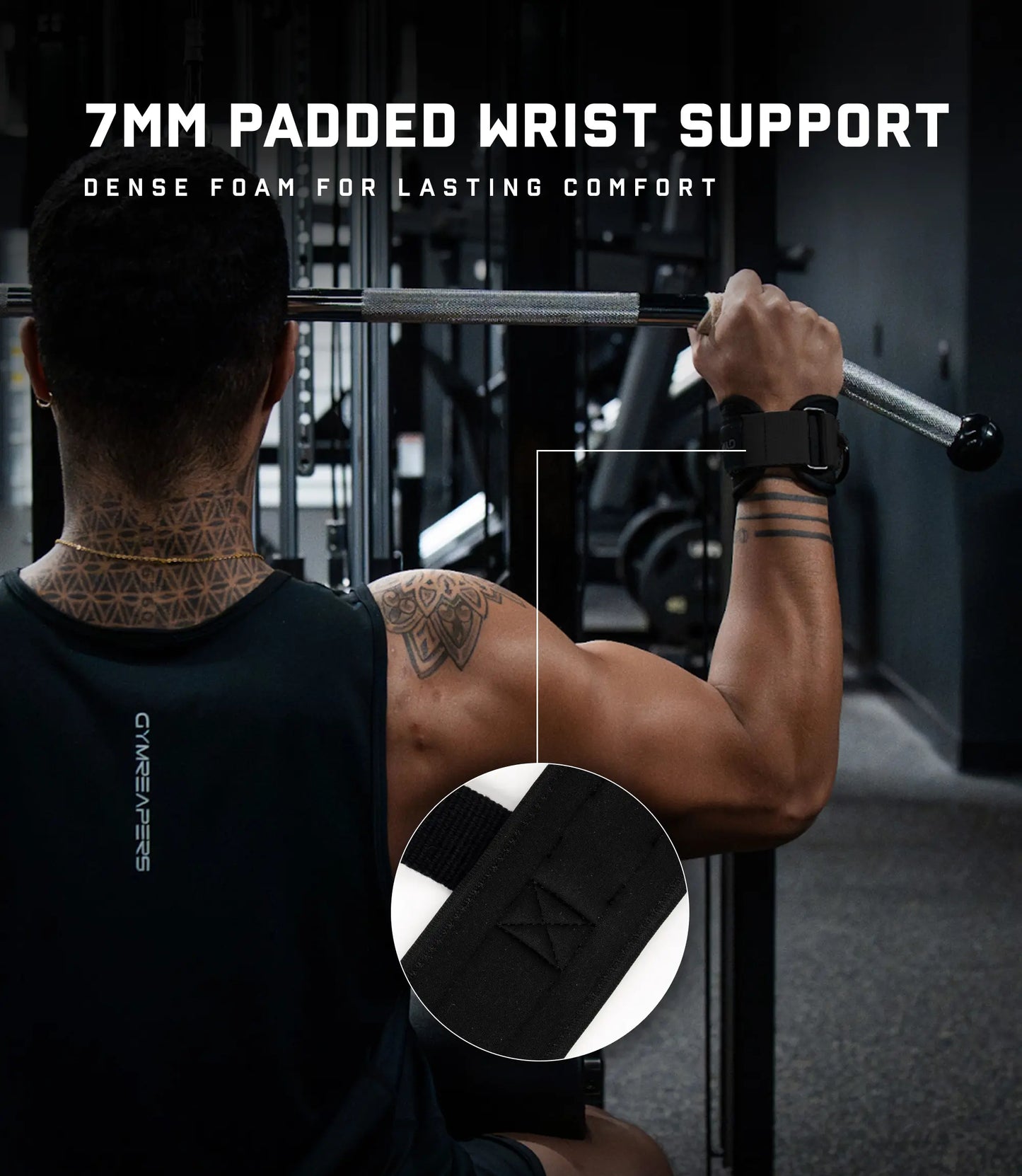 Cushioned Anti-Slip Lifting Straps for Weight Training