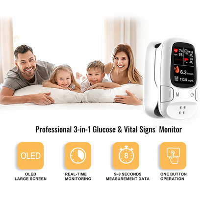 Gloraque Smart Health Monitor™ – Multi-Function Wellness Tracker For Everyday Care