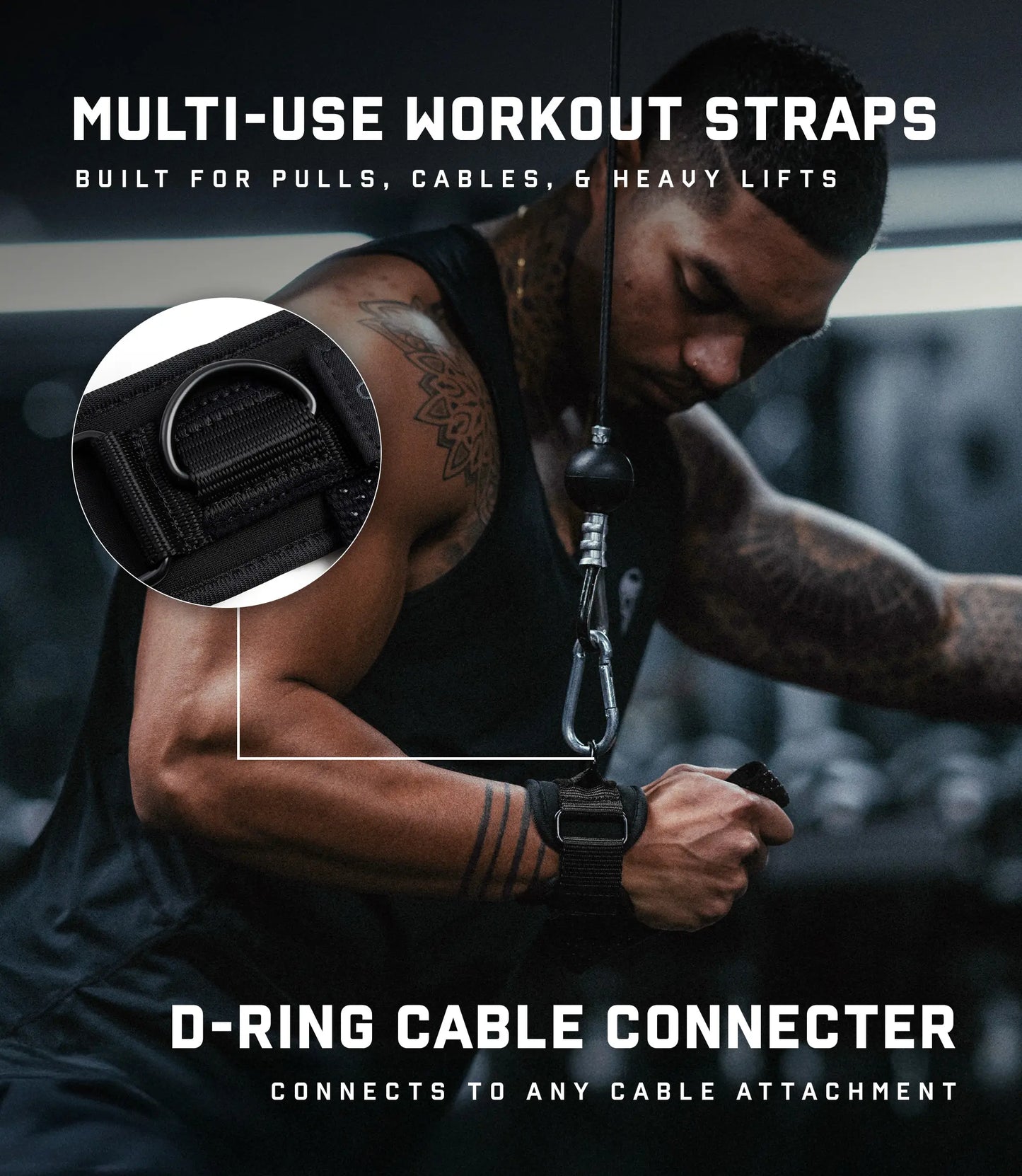Cushioned Anti-Slip Lifting Straps for Weight Training
