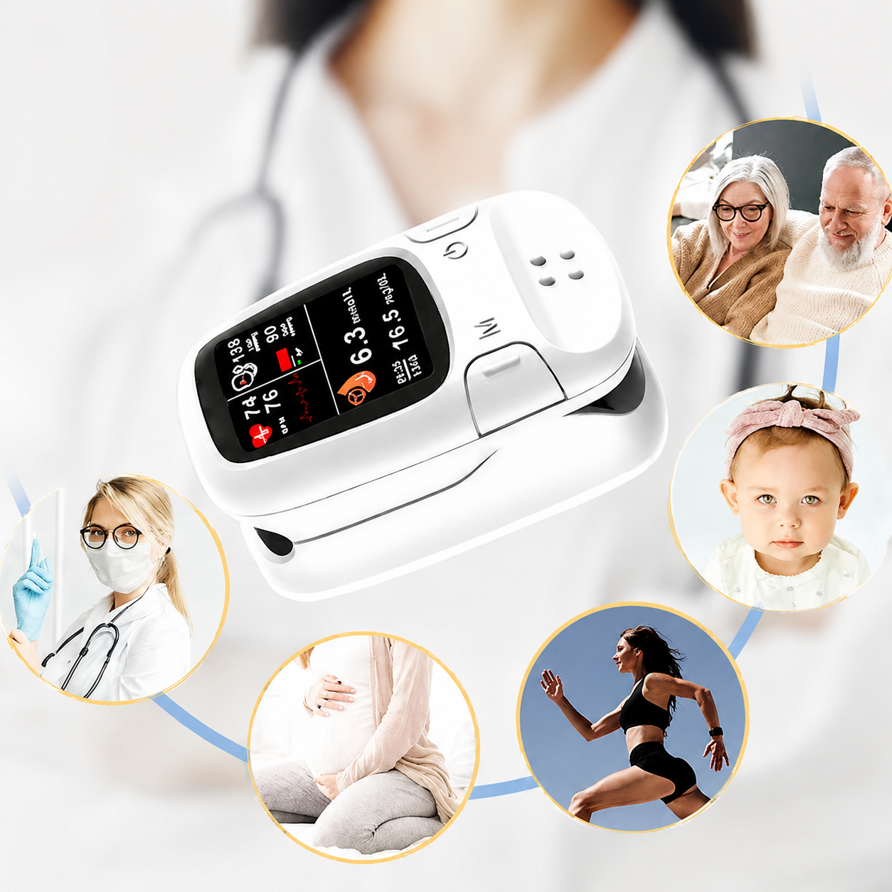 Gloraque Smart Health Monitor™ – Multi-Function Wellness Tracker For Everyday Care