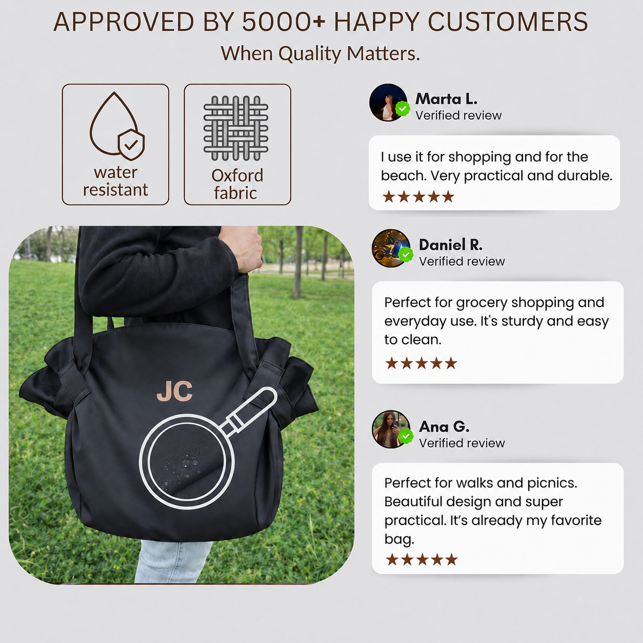 One-Pull Lay-Flat Reusable Grocery Bag