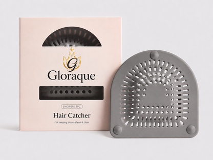 Flexible Silicone Shower Drain Hair Catcher with Suction Cups