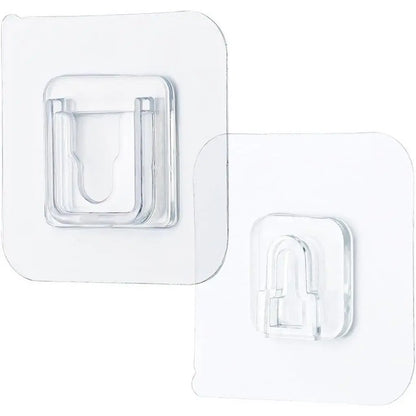 Clear Interlocking Adhesive Wall Hooks