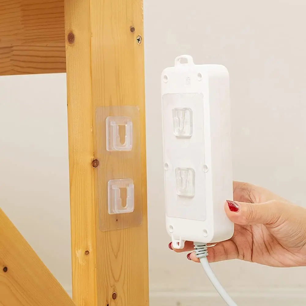 Clear Interlocking Adhesive Wall Hooks