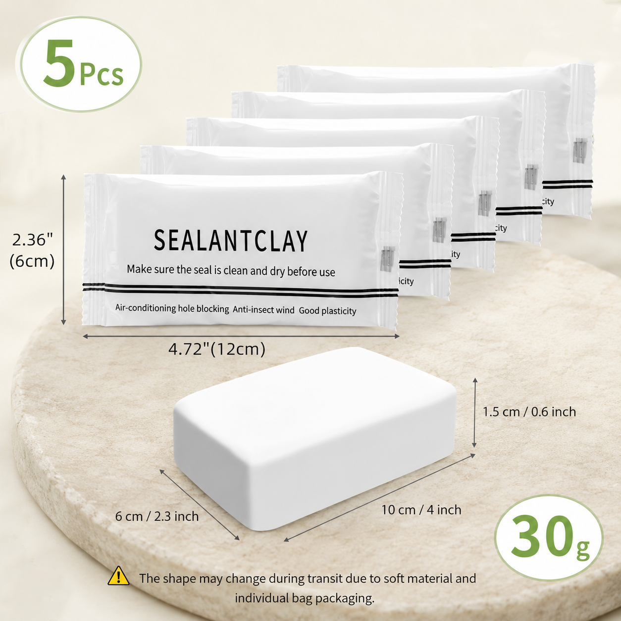 5PCS Professional Sealant Clay for Wall and Pipe Repair