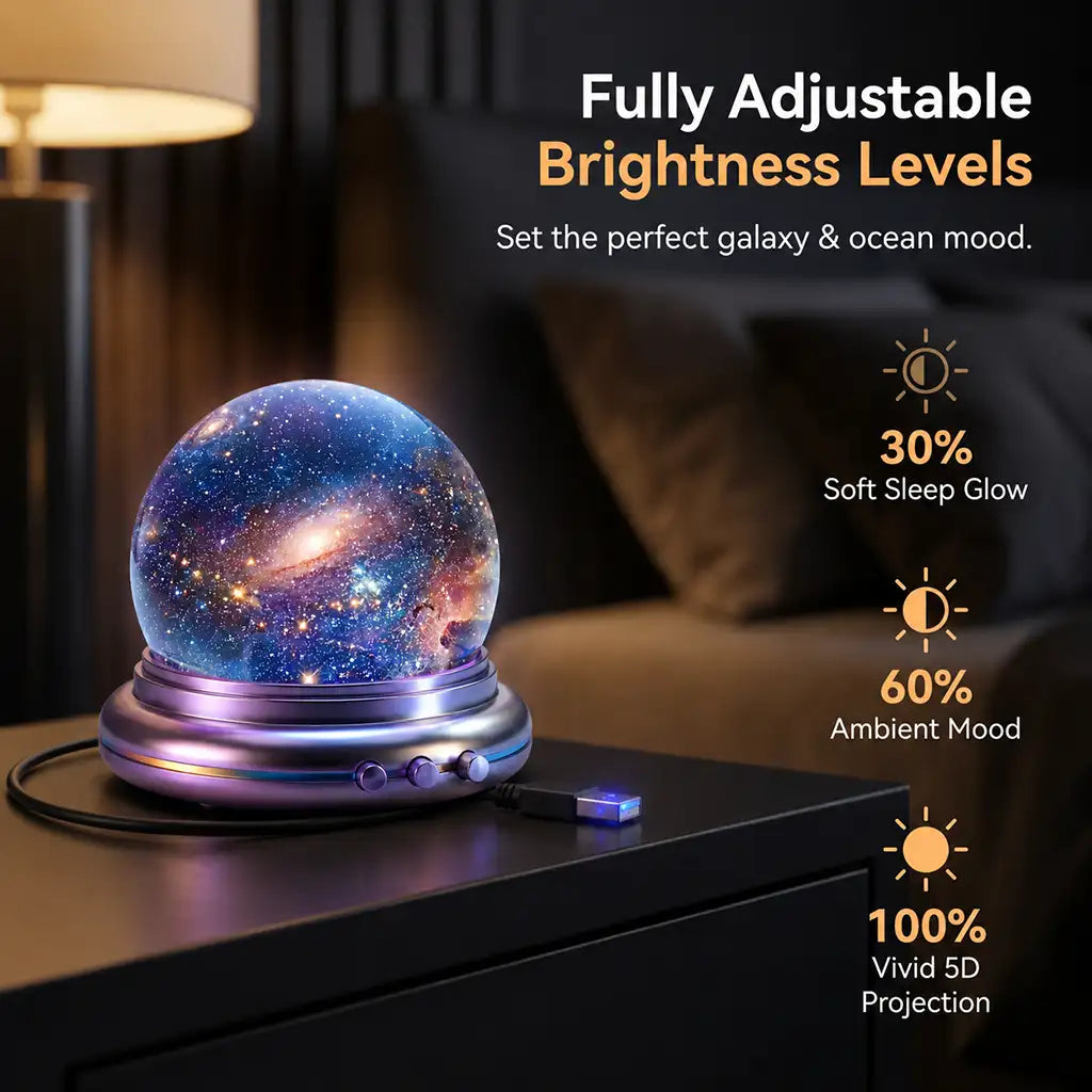 🔮5-in-1 Galaxy Star Projector – Ocean Wave Night Light for Bedroom