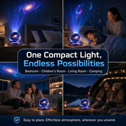 🔮5-in-1 Galaxy Star Projector – Ocean Wave Night Light for Bedroom