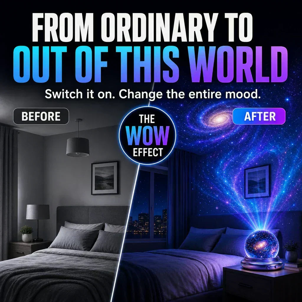 🔮5-in-1 Galaxy Star Projector – Ocean Wave Night Light for Bedroom